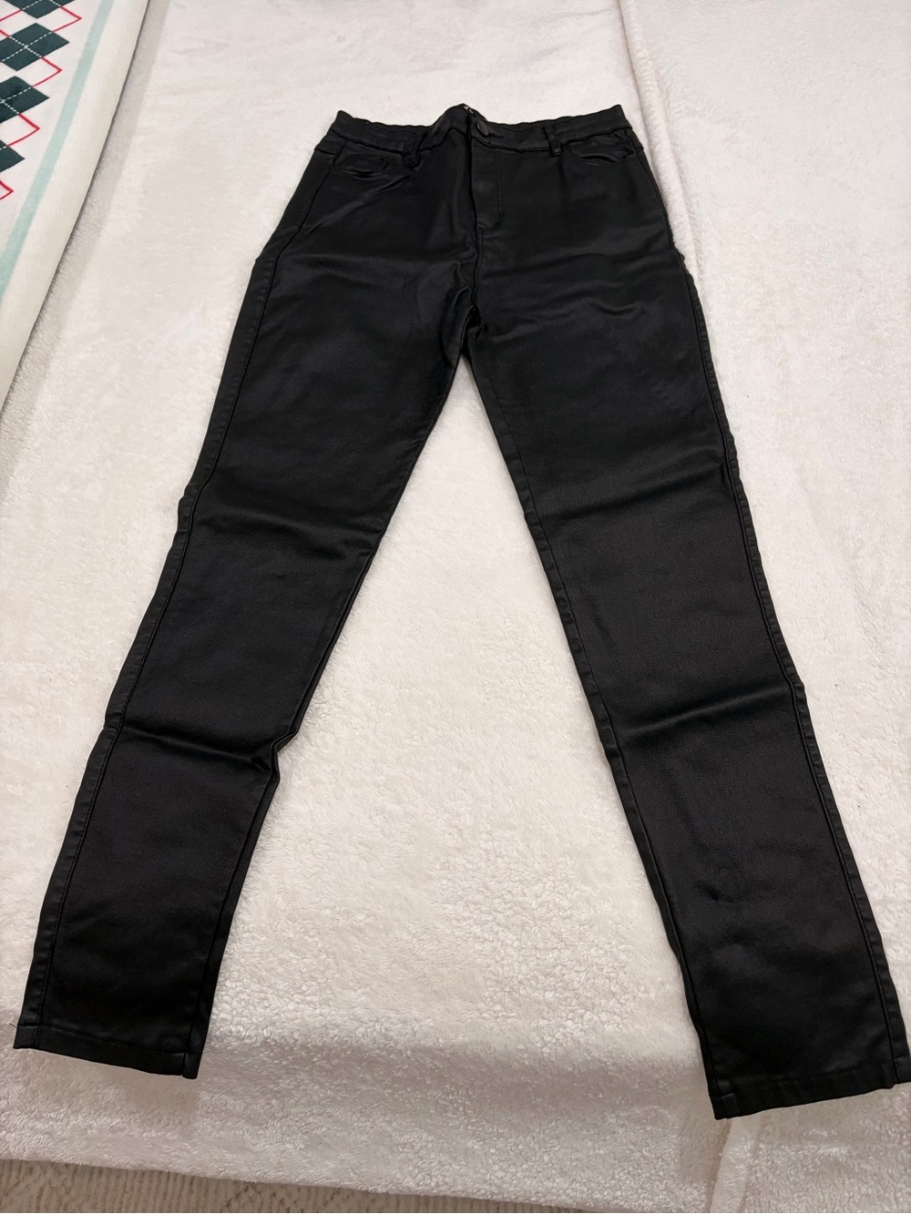 Apperloth Skinny Faux Leather Black